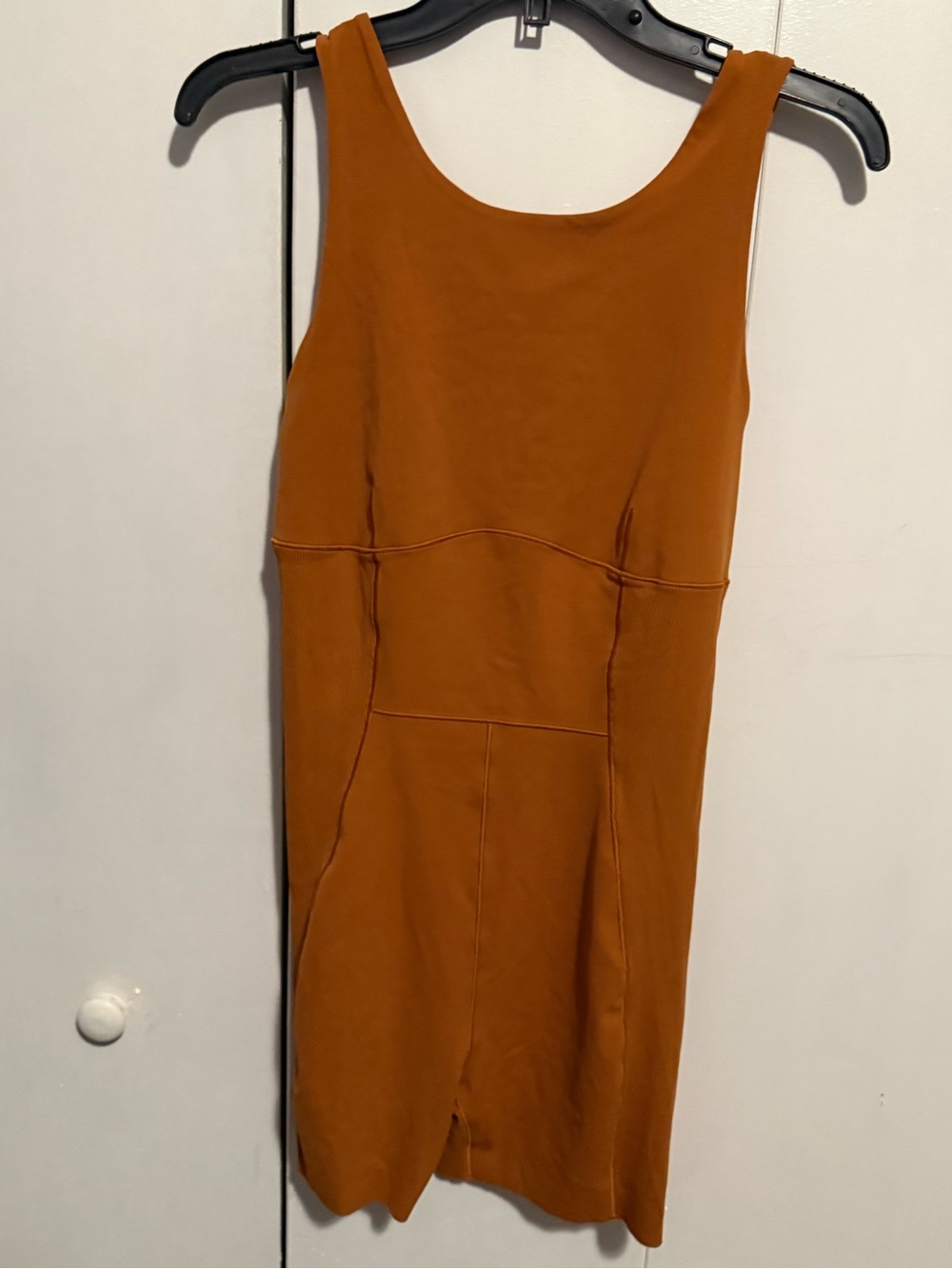 Nike yoga Sleeveless Jumpsuit in Rust Orange